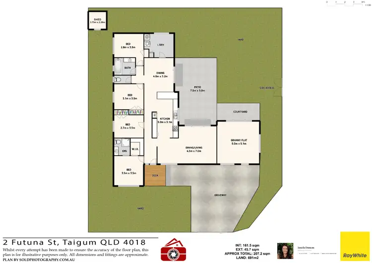 Floorplan of Homely house listing, 2 Futuna Street, Taigum QLD 4018