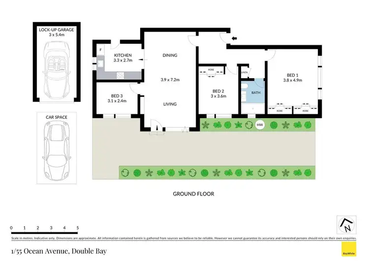 Floorplan of Homely apartment listing, 1/55 Ocean Avenue, Double Bay NSW 2028