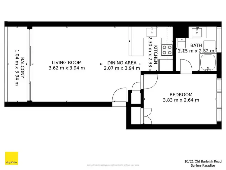 Floorplan of Homely apartment listing, 10/21 Old Burleigh Road, Surfers Paradise QLD 4217