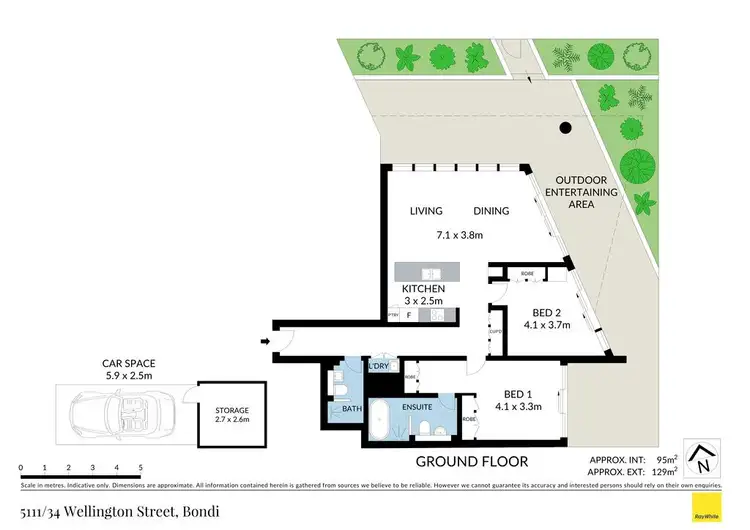 Floorplan of Homely apartment listing, 5111/34 Wellington Street, Bondi NSW 2026