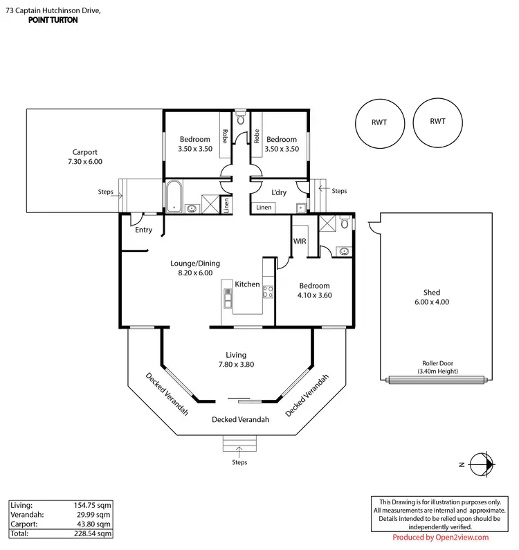 Floorplan of Homely house listing, 73 Captain Hutchinson Drive, Point Turton SA 5575