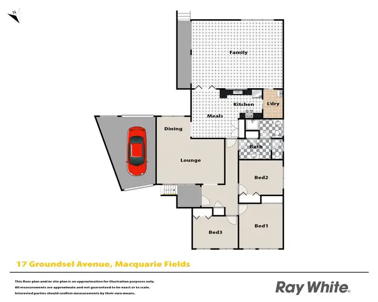 Floorplan of Homely house listing, 17 Groundsel Avenue, Macquarie Fields NSW 2564