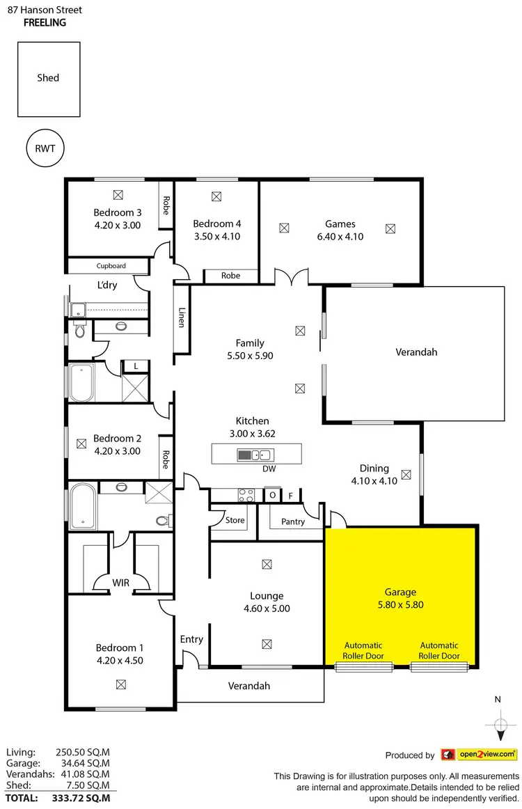 Floorplan of Homely house listing, 87 Hanson Street, Freeling SA 5372