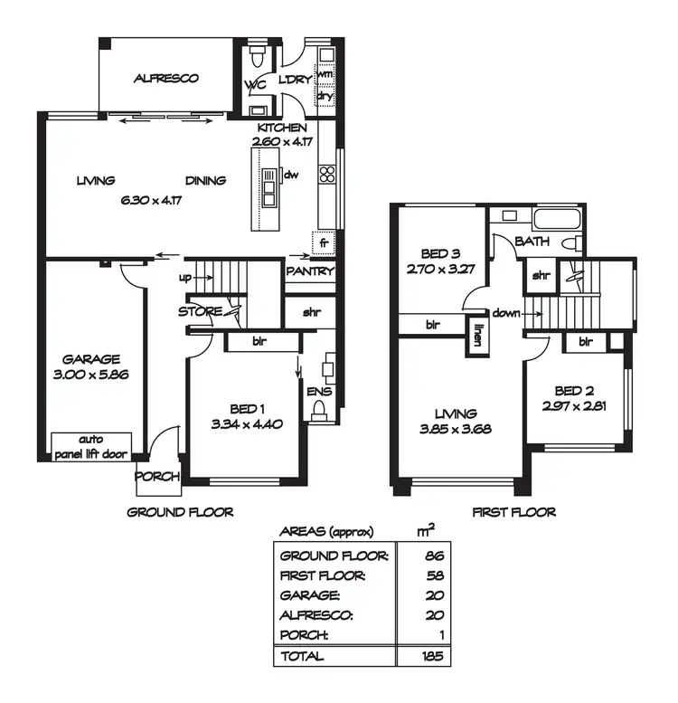 Floorplan of Homely house listing, 11 & 13 Jeffrey Avenue, Warradale SA 5046