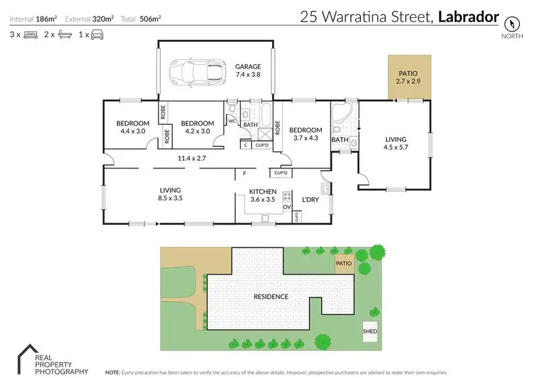Floorplan of Homely house listing, 25 Warratina Street, Labrador QLD 4215