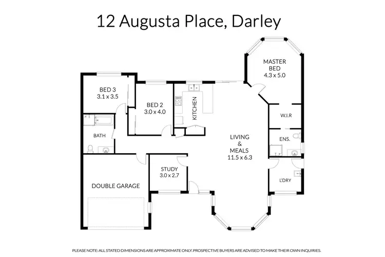 Floorplan of Homely house listing, 12 Augusta Place, Darley VIC 3340