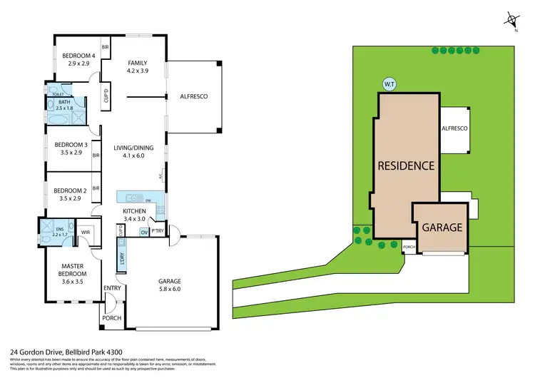 Floorplan of Homely house listing, 24 Gordon Drive, Bellbird Park QLD 4300
