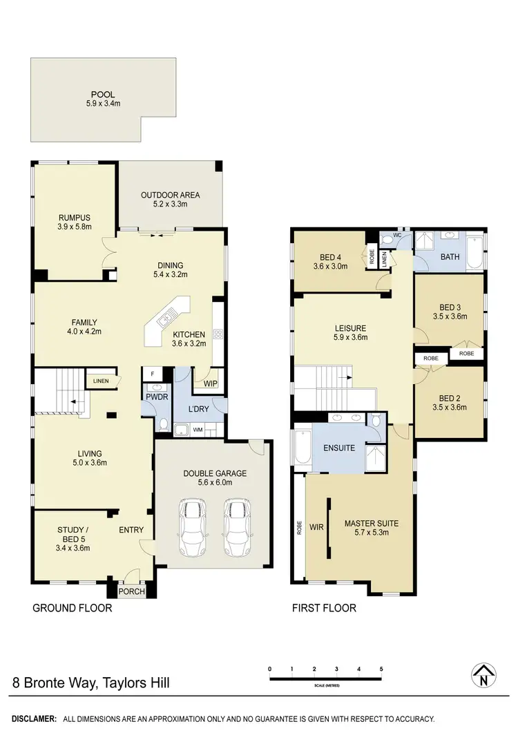 Floorplan of Homely house listing, 8 Bronte Way, Taylors Hill VIC 3037