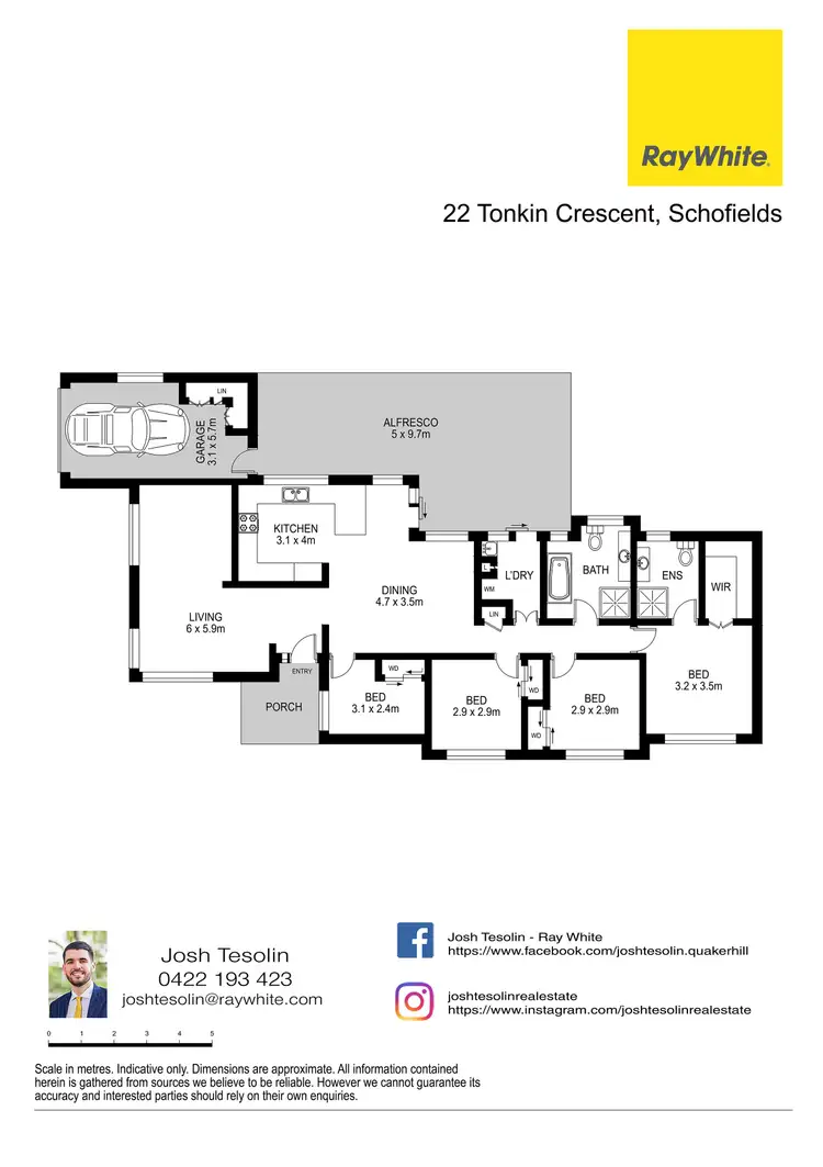 Floorplan of Homely house listing, 22 Tonkin Crescent, Schofields NSW 2762