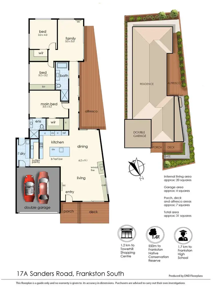 Floorplan of Homely house listing, 17A Sanders Road, Frankston South VIC 3199