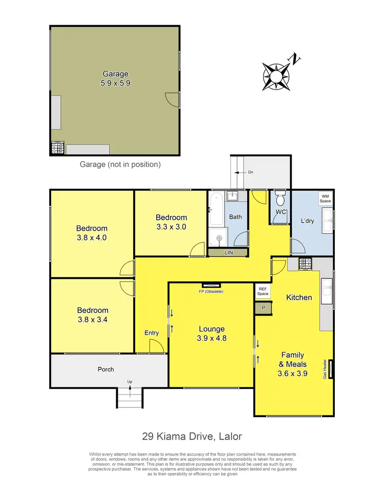 Floorplan of Homely house listing, 29 Kiama Drive, Lalor VIC 3075
