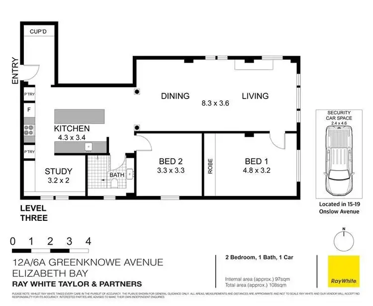Floorplan of Homely apartment listing, 12a/6a Greenknowe Avenue, Elizabeth Bay NSW 2011