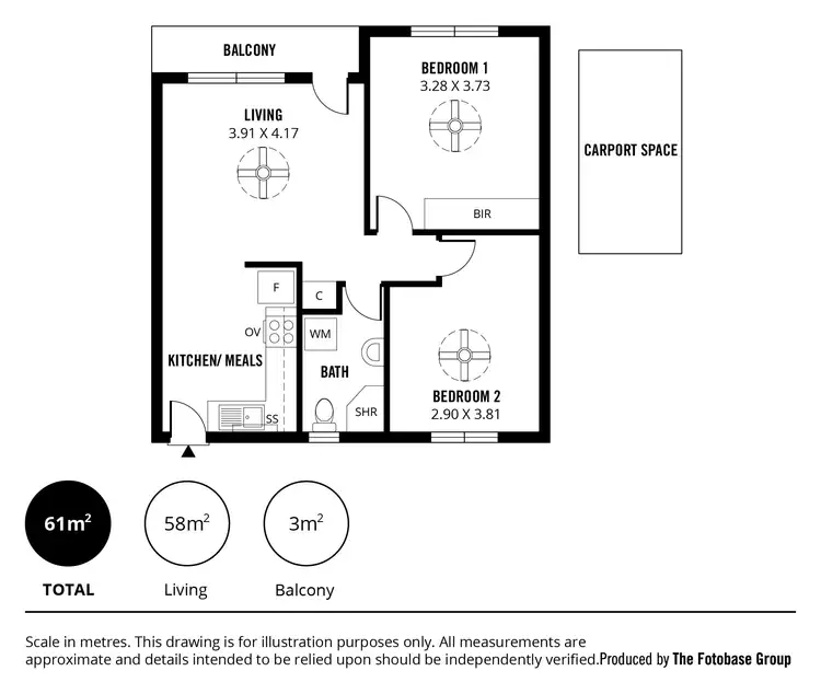 Floorplan of Homely unit listing, 12/7 Creslin Terrace, Camden Park SA 5038
