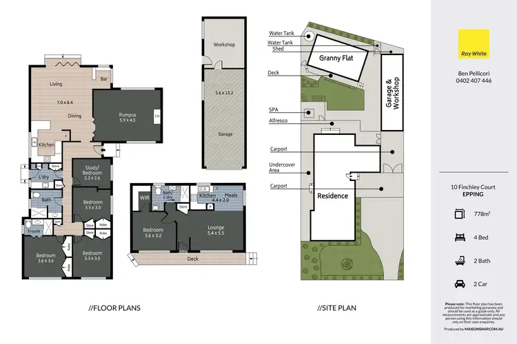 Floorplan of Homely house listing, 10 Finchley Court, Epping VIC 3076