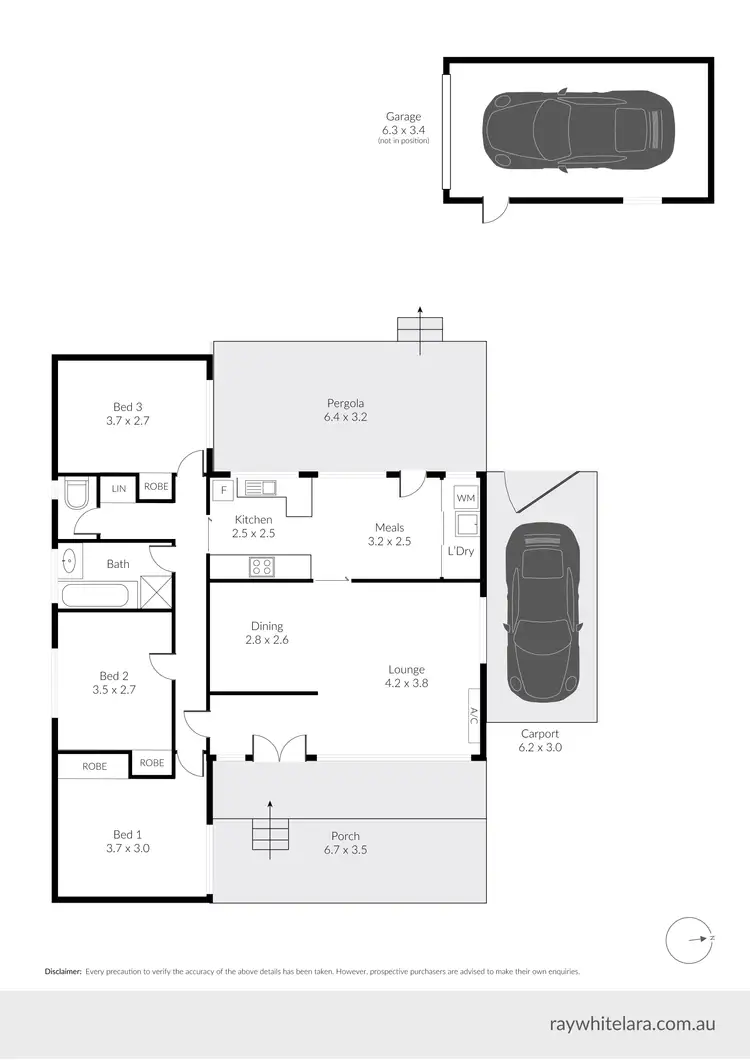 Floorplan of Homely house listing, 25 Rodbrough Crescent, Corio VIC 3214