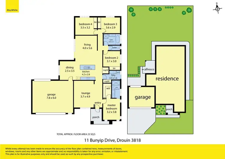 Floorplan of Homely house listing, 11 Bunyip Drive, Drouin VIC 3818
