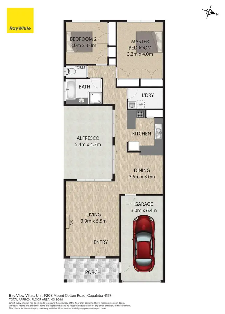 Floorplan of Homely house listing, 1/203 Mount Cotton Road, Capalaba QLD 4157
