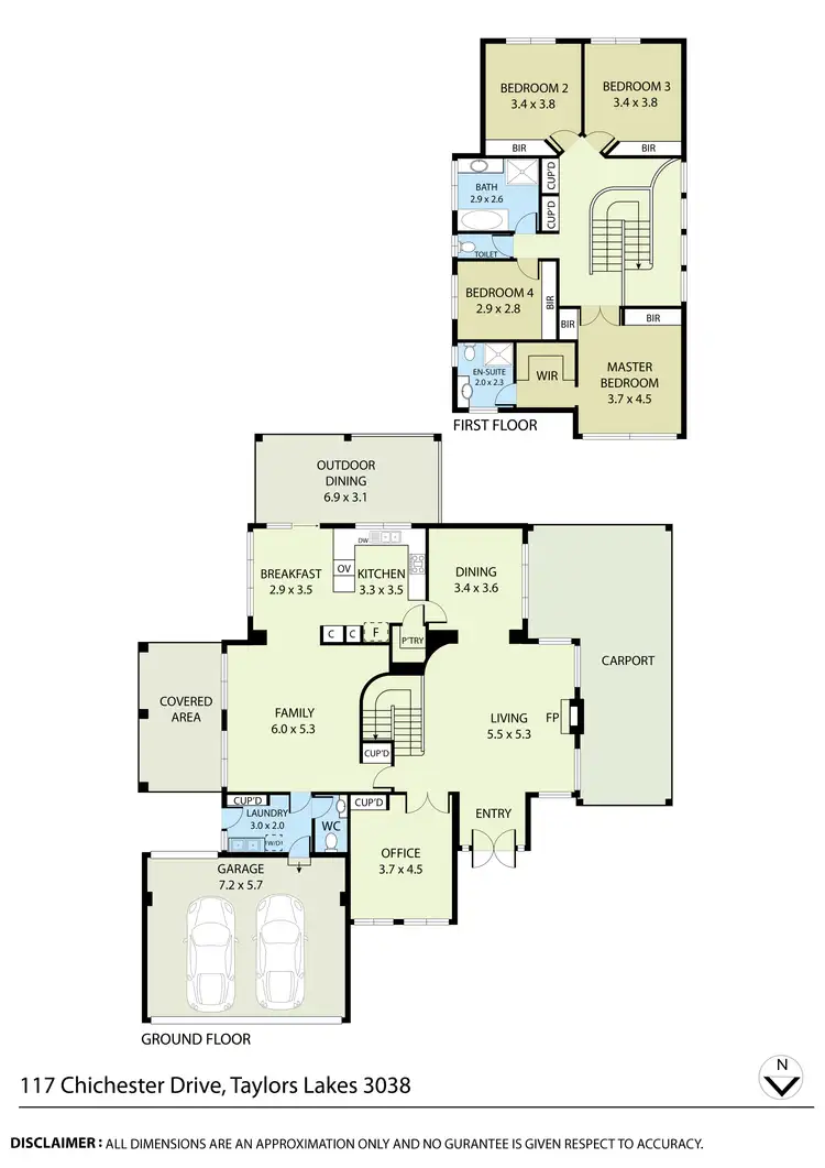 Floorplan of Homely house listing, 117 Chichester Drive, Taylors Lakes VIC 3038