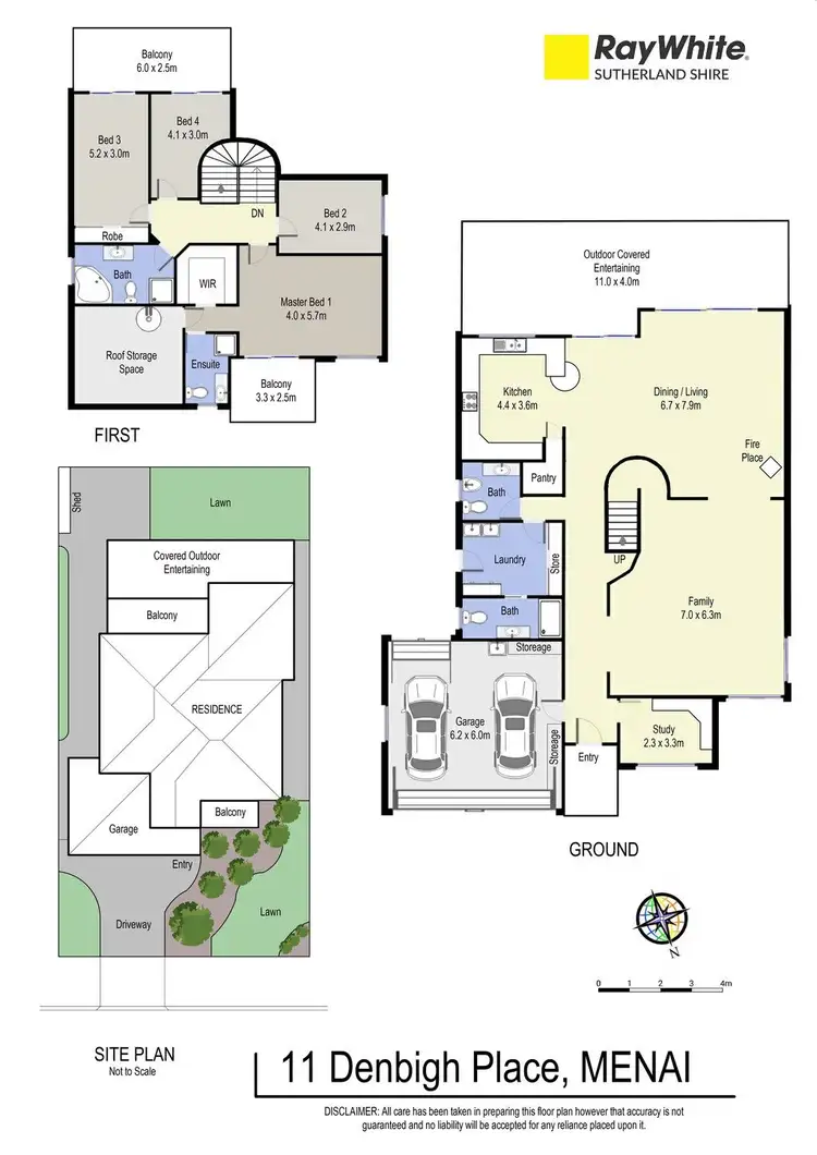 Floorplan of Homely house listing, 11 Denbigh Place, Menai NSW 2234