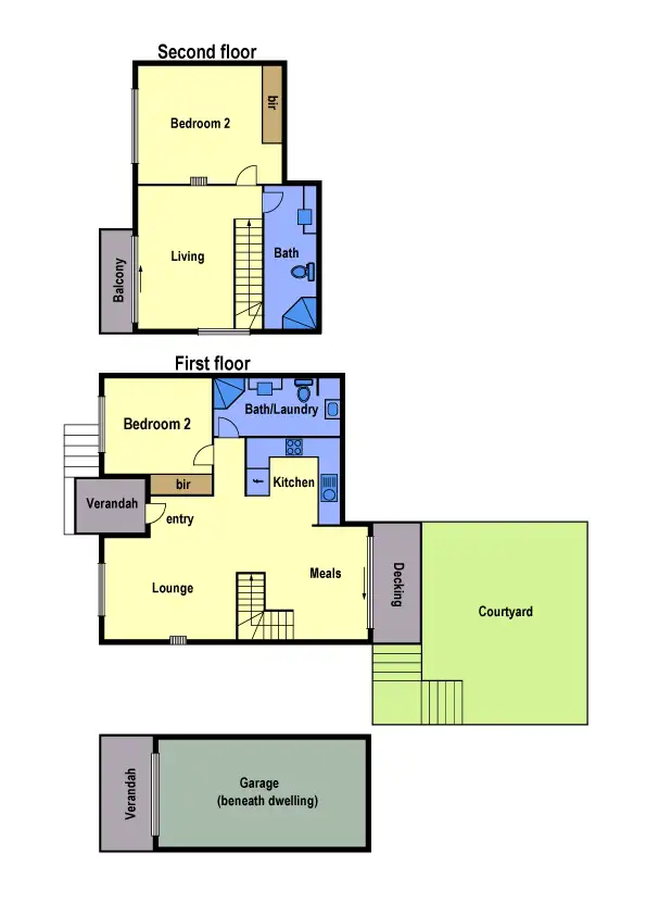 Floorplan of Homely unit listing, 2/213-215 Albert Street, Reservoir VIC 3073