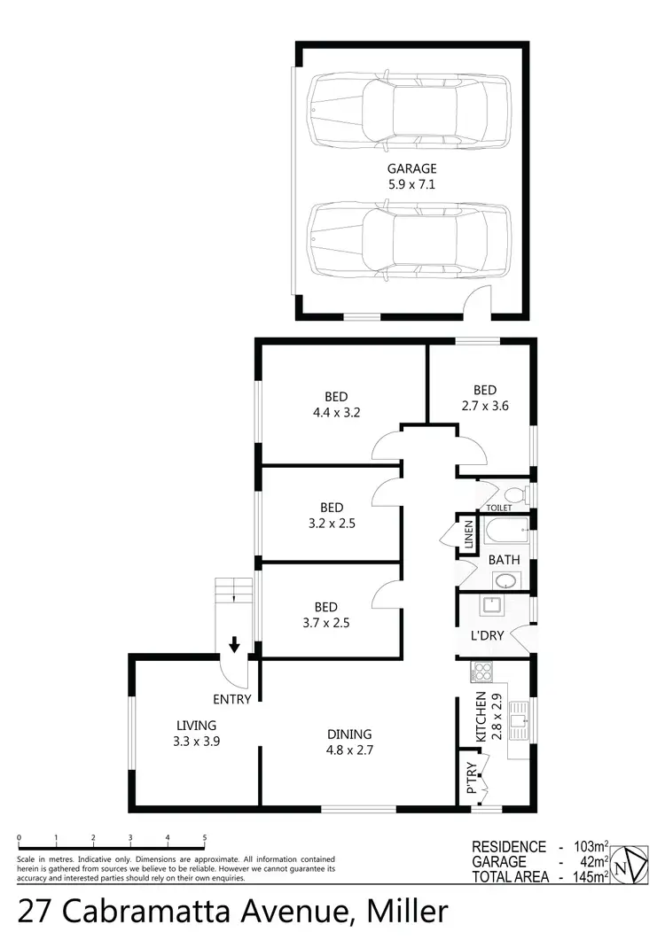 Floorplan of Homely house listing, 27 Cabramatta Avenue, Miller NSW 2168
