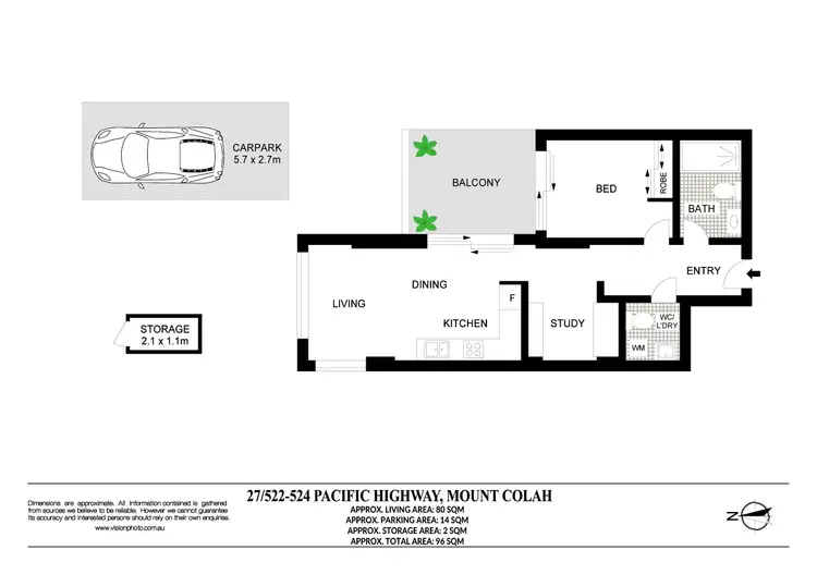 Floorplan of Homely apartment listing, 27/522 Pacific Highway, Mount Colah NSW 2079