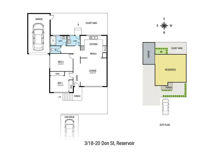 Floorplan of Homely unit listing, 3/18-20 Don Street, Reservoir VIC 3073