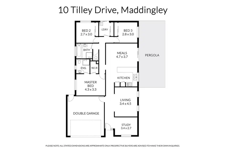 Floorplan of Homely house listing, 10 Tilley Drive, Maddingley VIC 3340