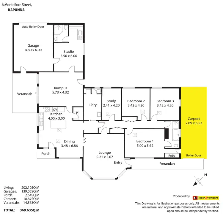 Floorplan of Homely house listing, 6 Montefiore Street, Kapunda SA 5373
