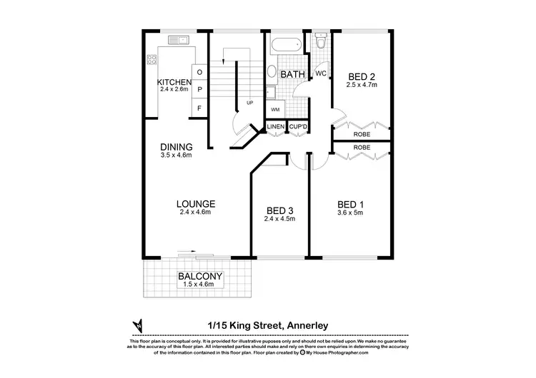 Floorplan of Homely block of units listing, 15 King Street, Annerley QLD 4103