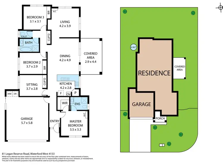 Floorplan of Homely house listing, 81 Logan Reserve Road, Waterford West QLD 4133