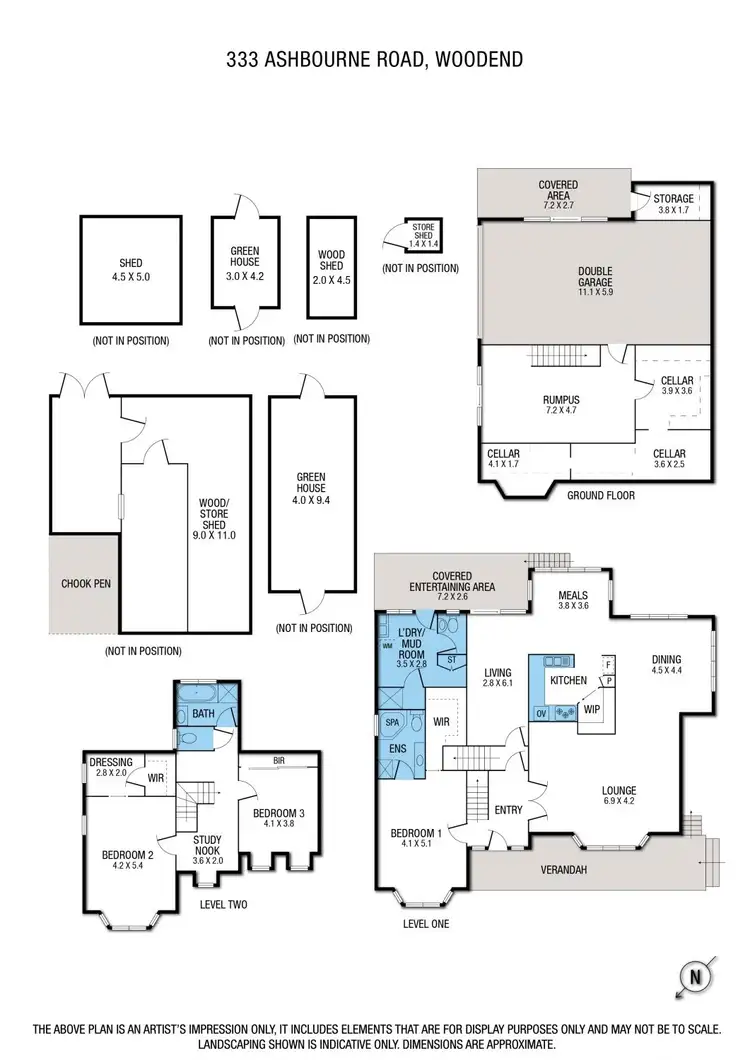 Floorplan of Homely house listing, 333 Ashbourne Road, Woodend VIC 3442