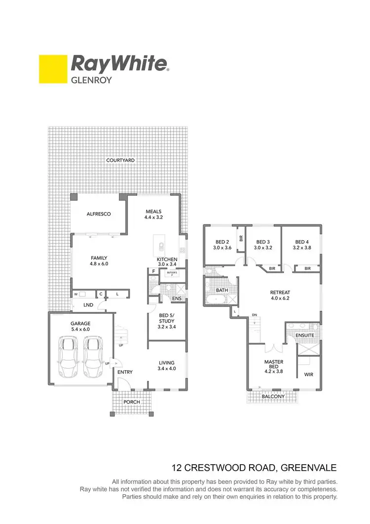 Floorplan of Homely house listing, 12 Crestwood Road, Greenvale VIC 3059