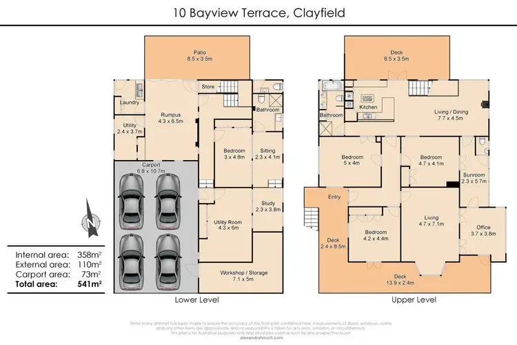 Floorplan of Homely house listing, 10 Bayview Terrace, Clayfield QLD 4011