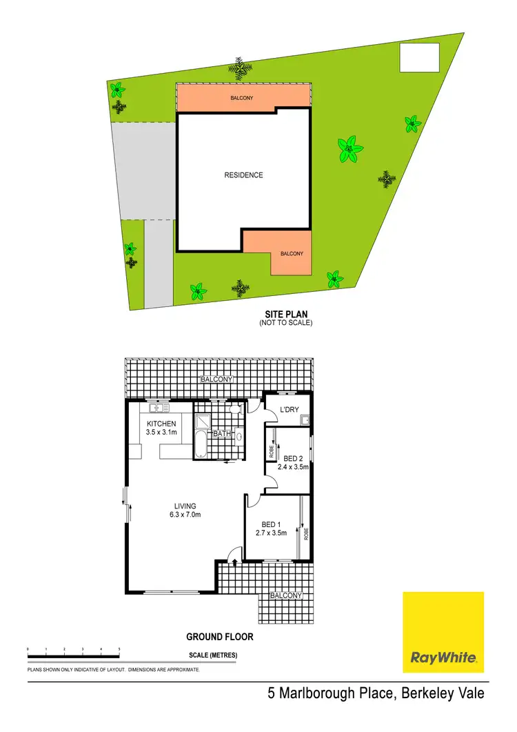 Floorplan of Homely house listing, 5 Marlborough Place, Berkeley Vale NSW 2261