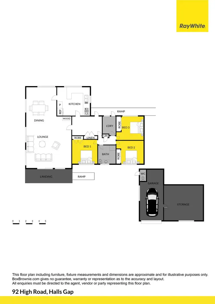 Floorplan of Homely house listing, 92 High Road, Halls Gap VIC 3381