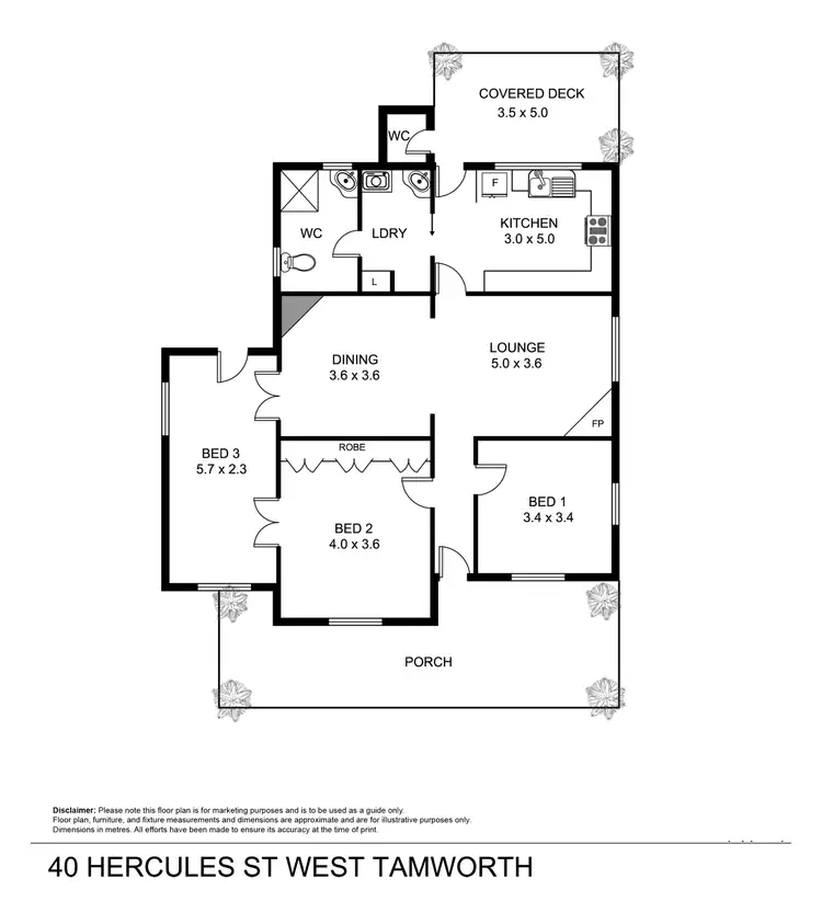 Floorplan of Homely house listing, 40 Hercules Street, Tamworth NSW 2340