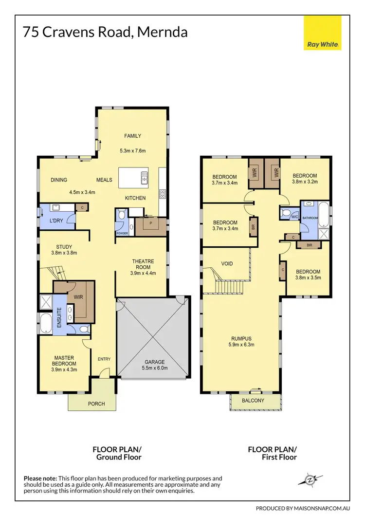 Floorplan of Homely house listing, 75 Cravens Road, Mernda VIC 3754