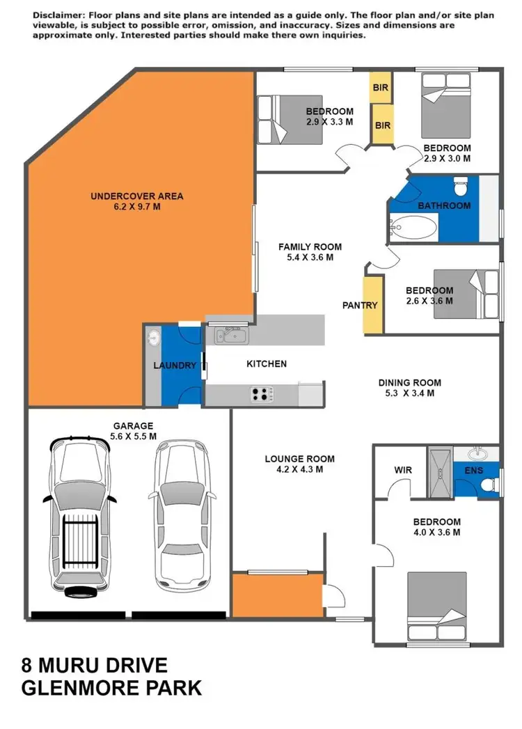 Floorplan of Homely house listing, 8 Muru Drive, Glenmore Park NSW 2745