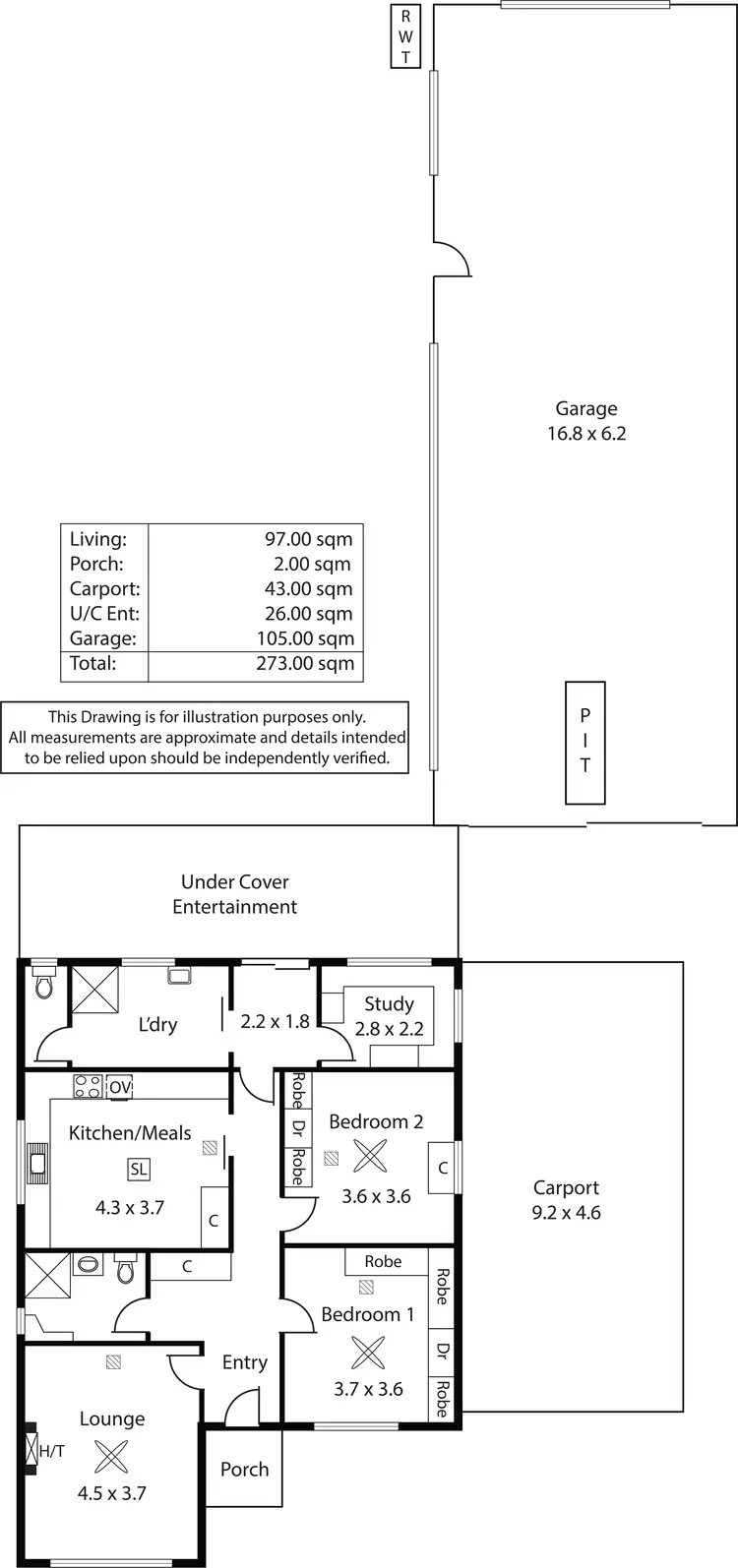 Floorplan of Homely house listing, 17 Tudor Avenue, Clovelly Park SA 5042
