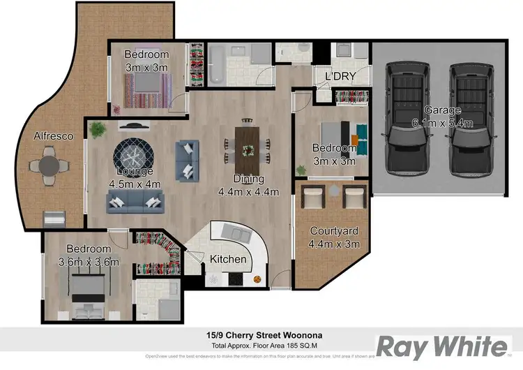 Floorplan of Homely apartment listing, 15/9 Cherry Street, Woonona NSW 2517