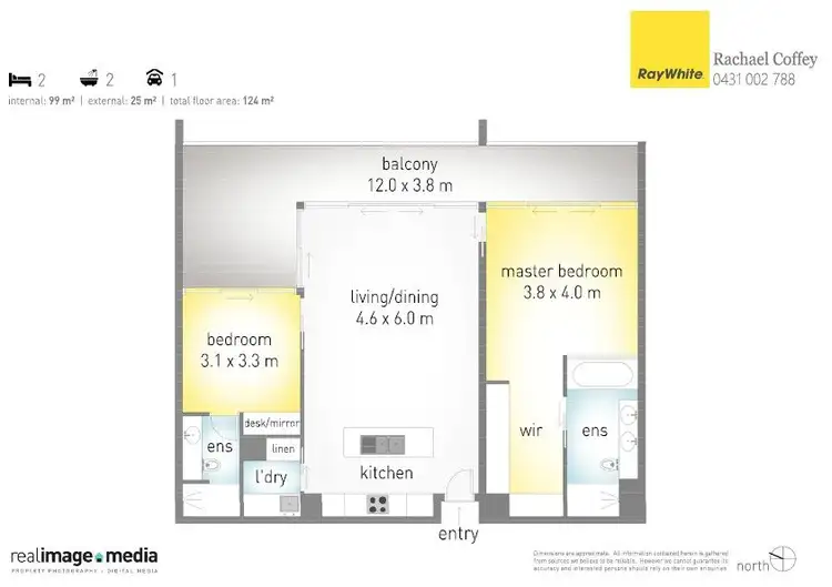 Floorplan of Homely apartment listing, 1902/14 George Avenue, Broadbeach QLD 4218