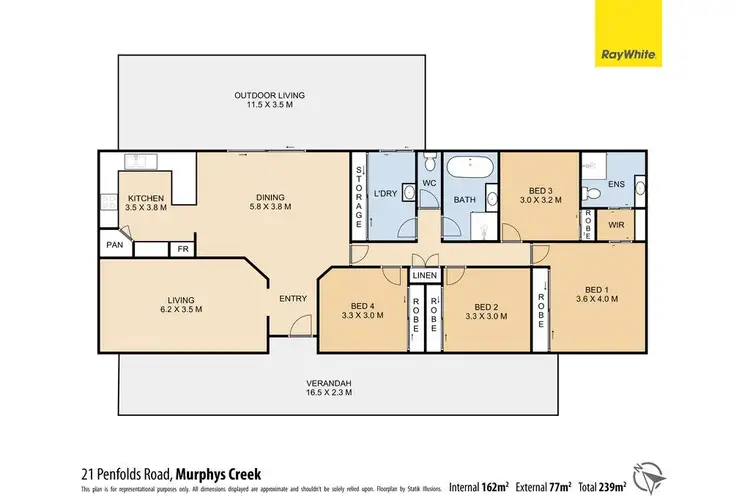 Floorplan of Homely rural property listing, 21 Penfolds Road, Murphys Creek QLD 4352