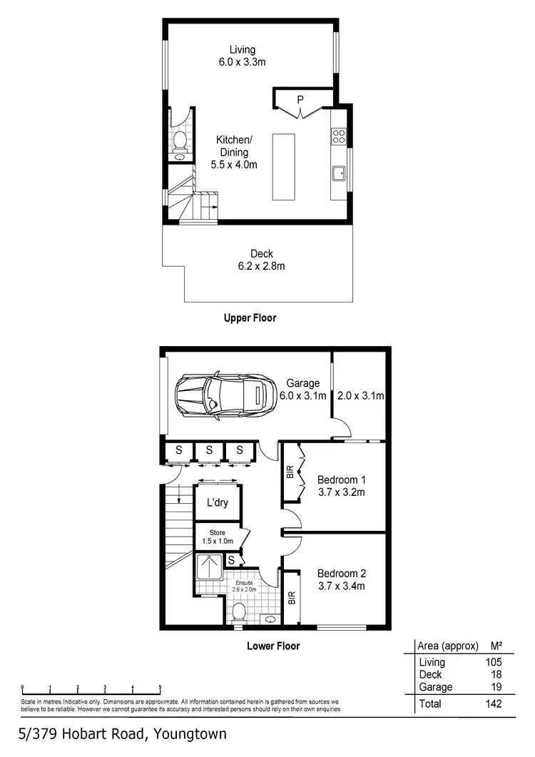 Floorplan of Homely townhouse listing, 5/379 Hobart Road, Youngtown TAS 7249