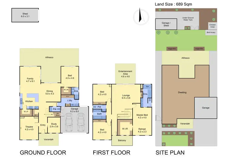Floorplan of Homely house listing, 36 Roaming Road, Doreen VIC 3754
