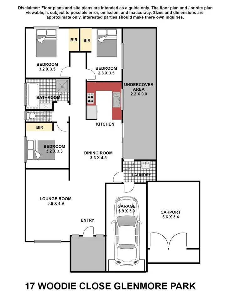 Floorplan of Homely house listing, 17 Woodi Close, Glenmore Park NSW 2745