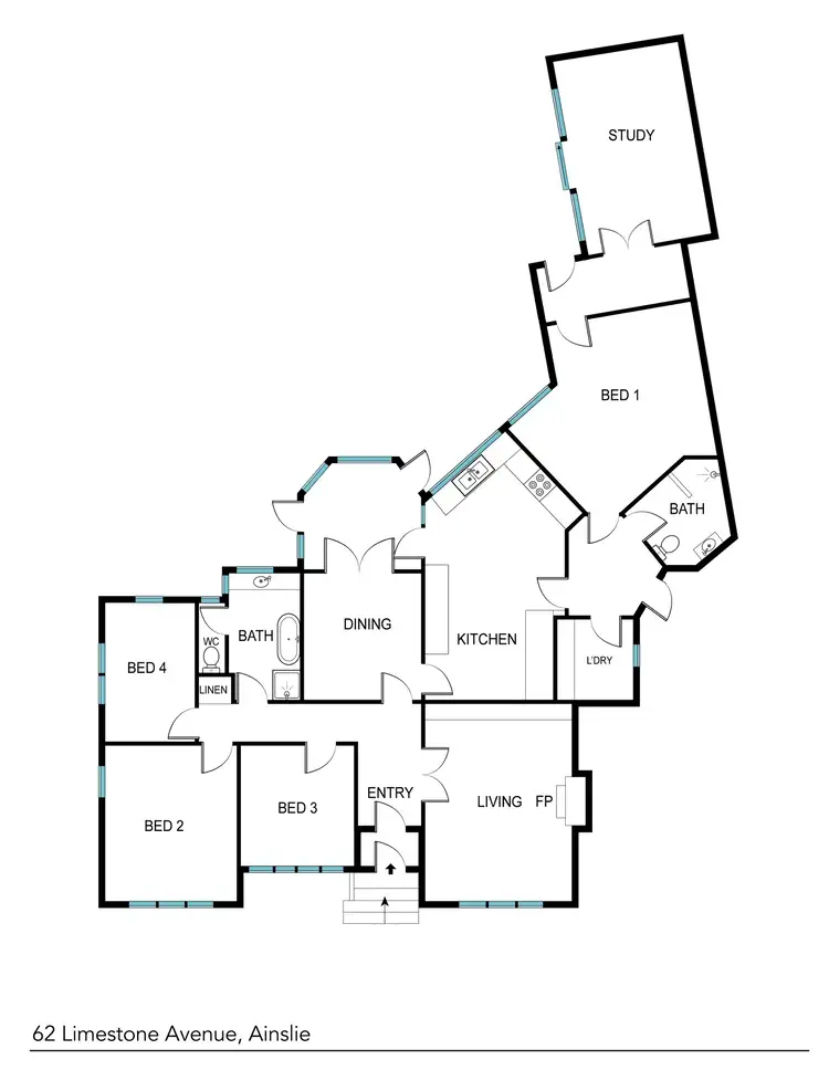 Floorplan of Homely house listing, 62 Limestone Avenue, Ainslie ACT 2602
