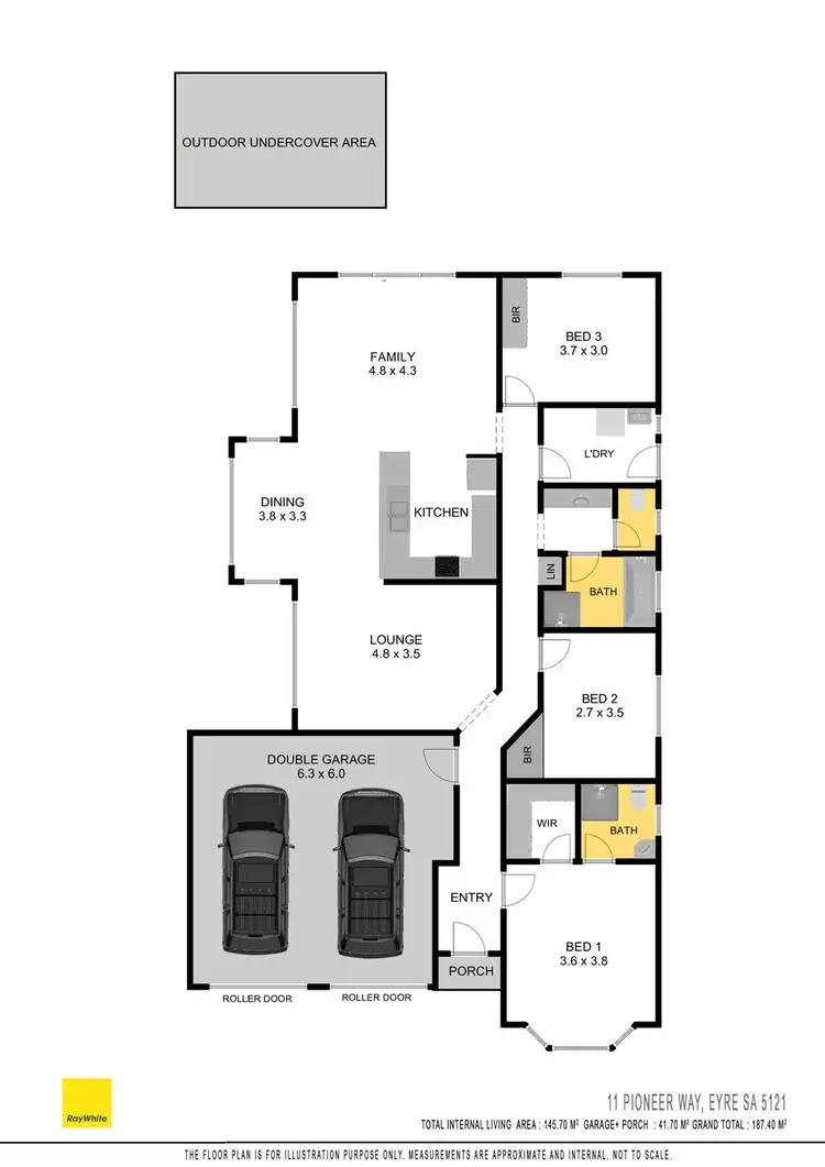 Floorplan of Homely house listing, 11 Pioneer Way, Penfield SA 5121