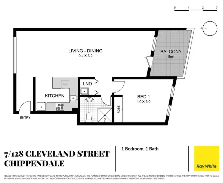 Floorplan of Homely apartment listing, 7/128 Cleveland Street, Chippendale NSW 2008