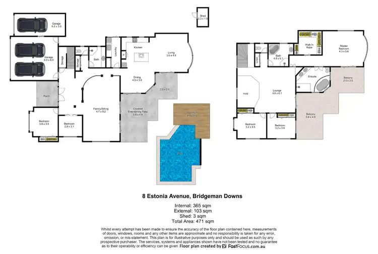 Floorplan of Homely house listing, 8 Estonia Avenue, Bridgeman Downs QLD 4035